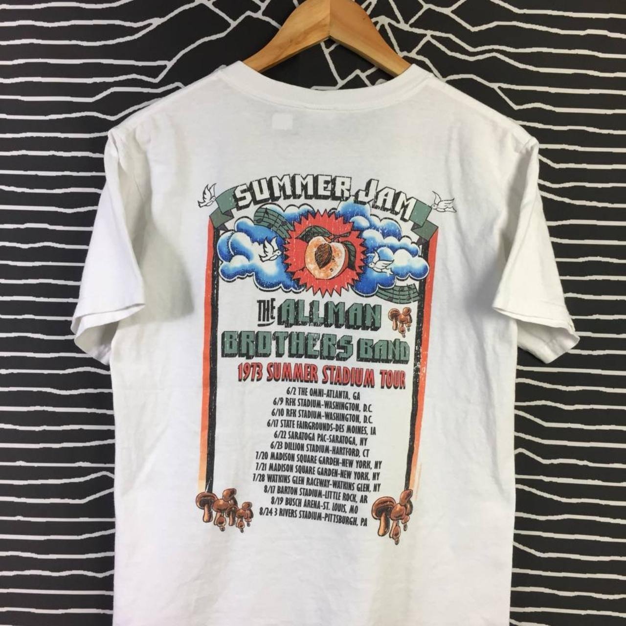Retro The Allman Brothers Band Summer Jam 1973 Tour Shirt
